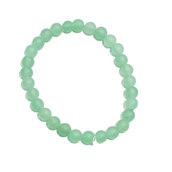 BRACELET AVENTURINE DÉPOLIE - PIERRES DE 6 MM - MAGNÉTIQUE VIBRATION - LITHOTHÉRAPIE