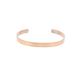 BRACELET CUIVRE GIROFLE PATINÉ 6 AIMANTS - TAILLE M