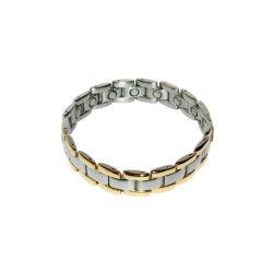 BRACELET ACIER PALISSANDRE 14 AIMANTS - 3000 GAUSS