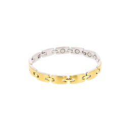 BRACELET ACIER ORME ARGENT 11 AIMANTS - 3000 GAUSS