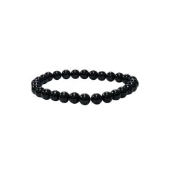 BRACELET TOURMALINE NOIR 6 MM